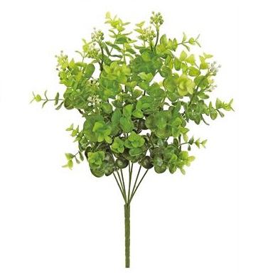 Seeding Eucalyptus Bush GR/GR - Artificial floral - seeding eucalyptus plastic bush stem